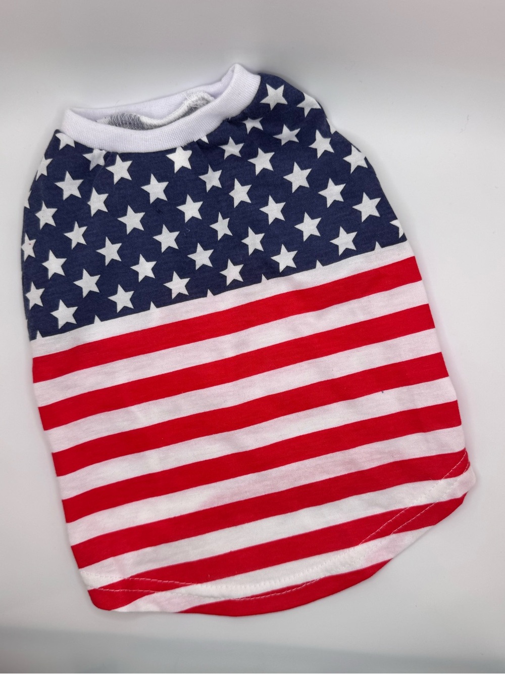 Small Dog / Pet Star & Stripe Tee - Red, White & Blue